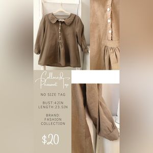 Collard peasant top
